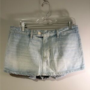 We The Free Light Wash Jean Shorts